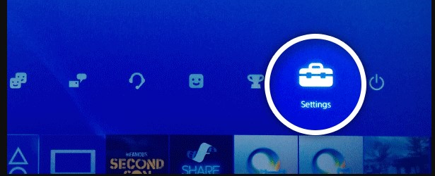 setting option on PS4