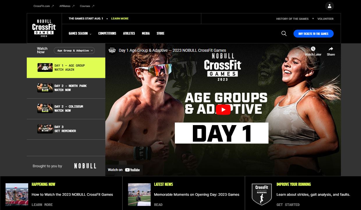 Where to Watch Crossfit Games 2023 