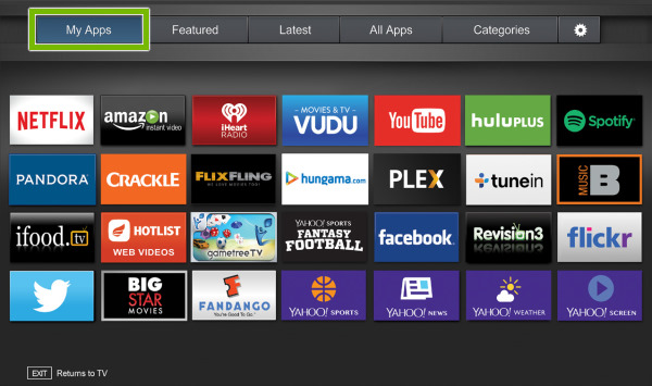 Apps on Vizio TV