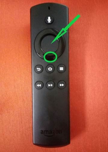 Down Arrow button on Firestick Remote