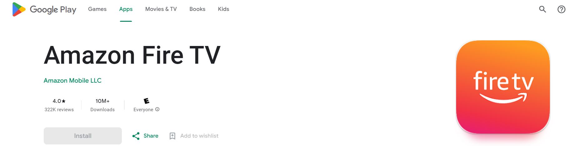 Fire TV App on Google Play Store