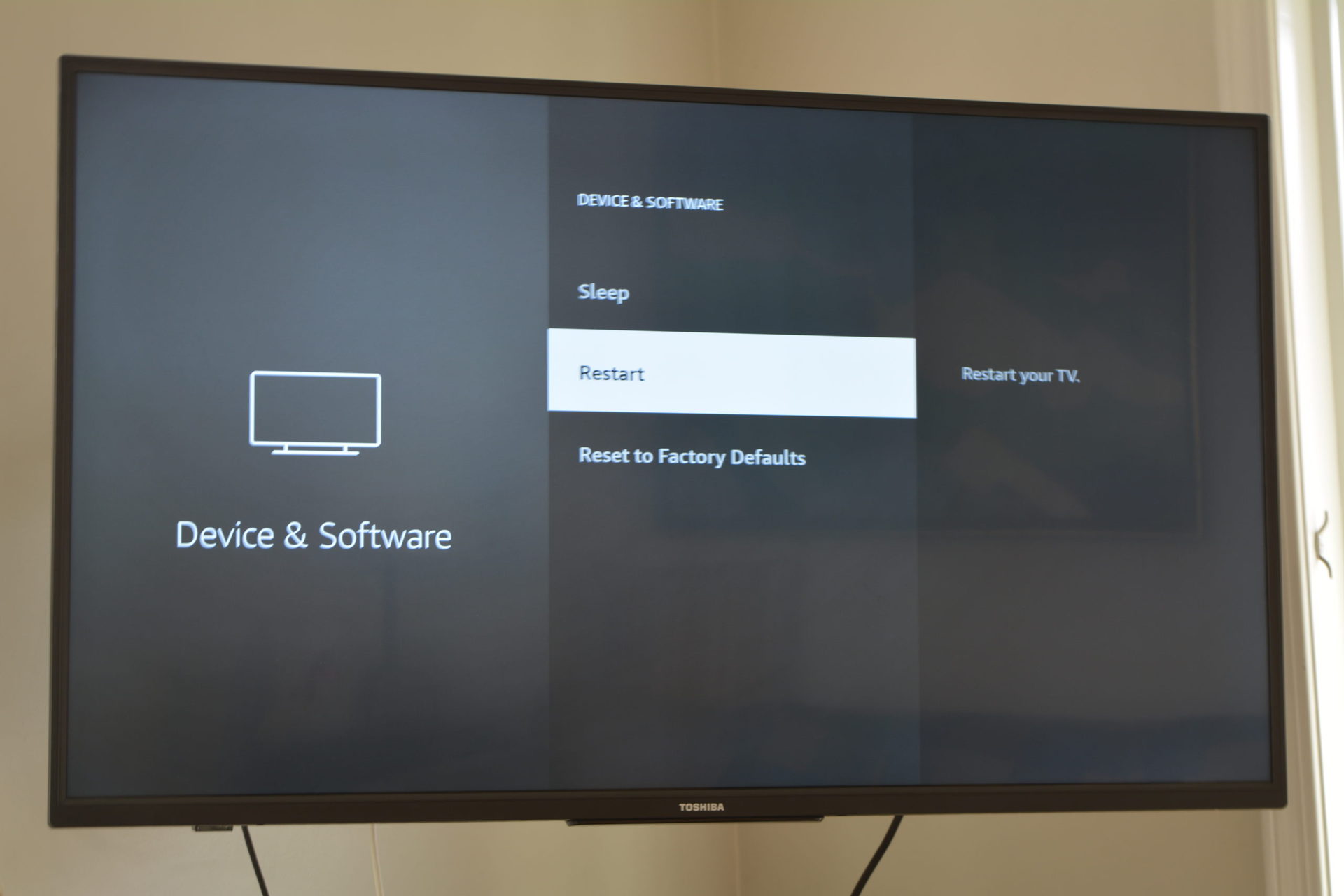Restart on Firestick