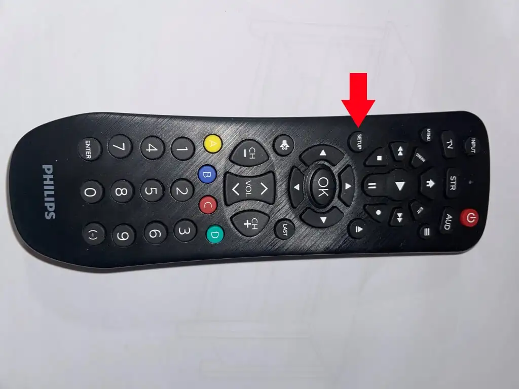 Setup Button on Universal Remote