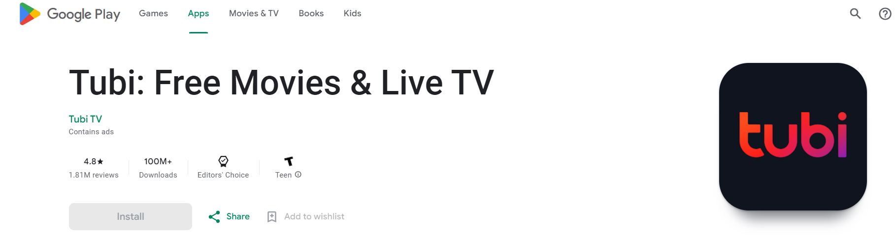 Tubi TV on Google Play Store