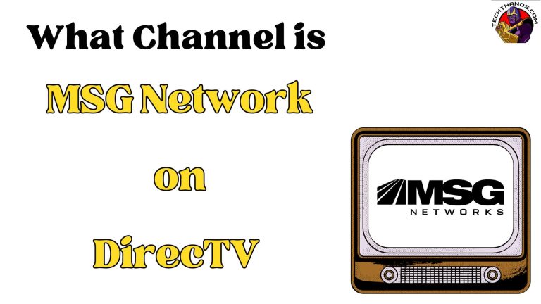 What Channel is MSG Network on DirecTV - Live Sports 2023 -min