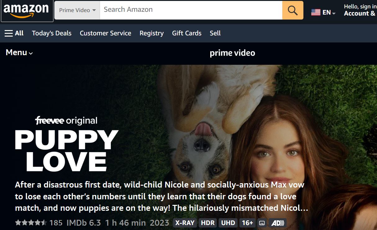 Where to Watch Puppy Love 2023 - Amazon Freevee
