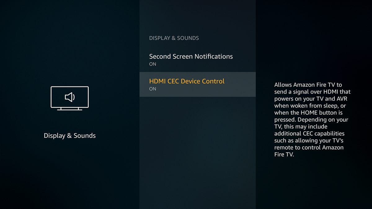 HDMI CEC Device Control on Firestick