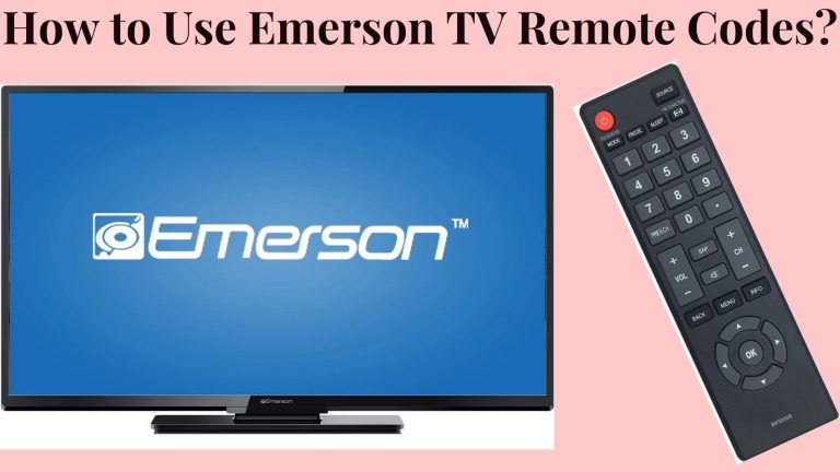 How to Use Emerson TV Remote Codes