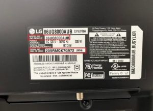 LG TV Model number - Hulu on LG Smart TV
