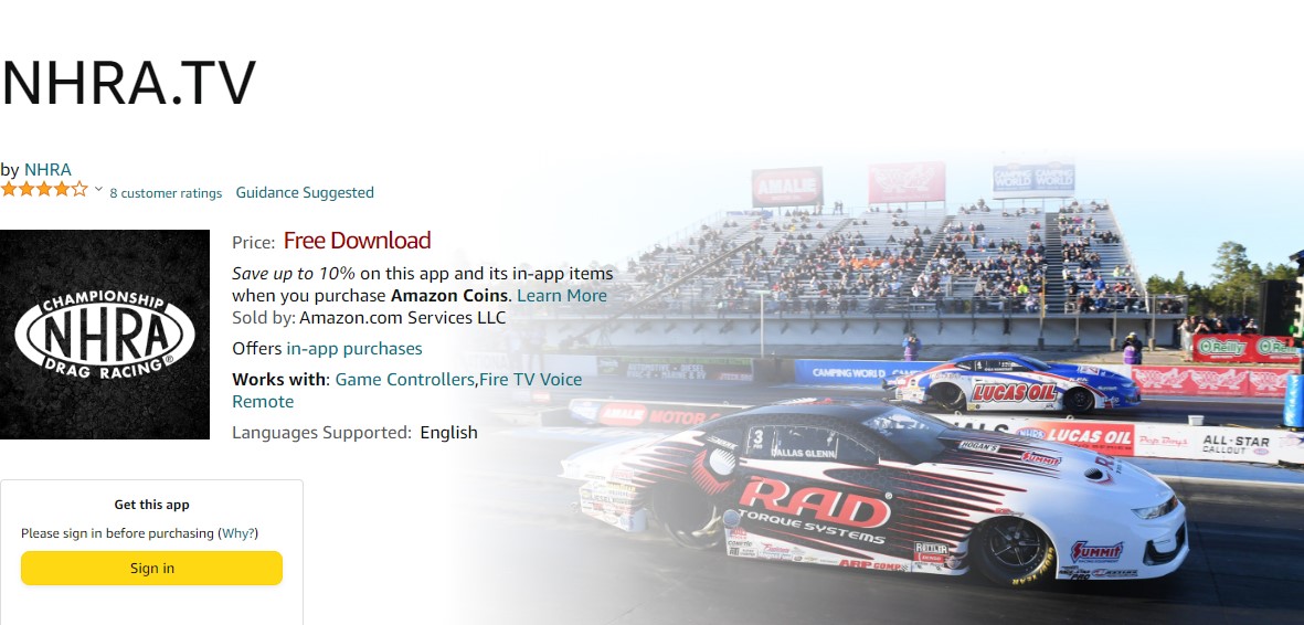 How to Watch NHRA TV on Firestick