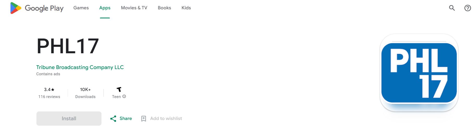 PHL17 App on Google Play Store