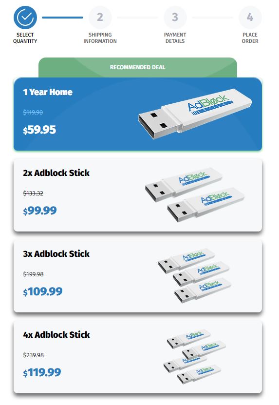 Adblock for android- Cost for Adblock sticks