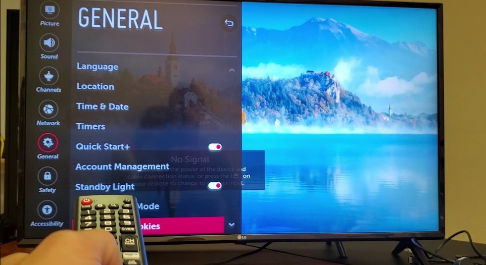 General Option on LG TV