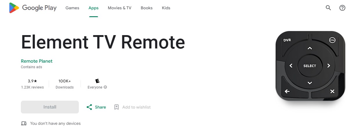 Element TV Without Remote