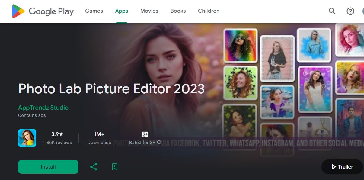Use Photolab App for photo editor