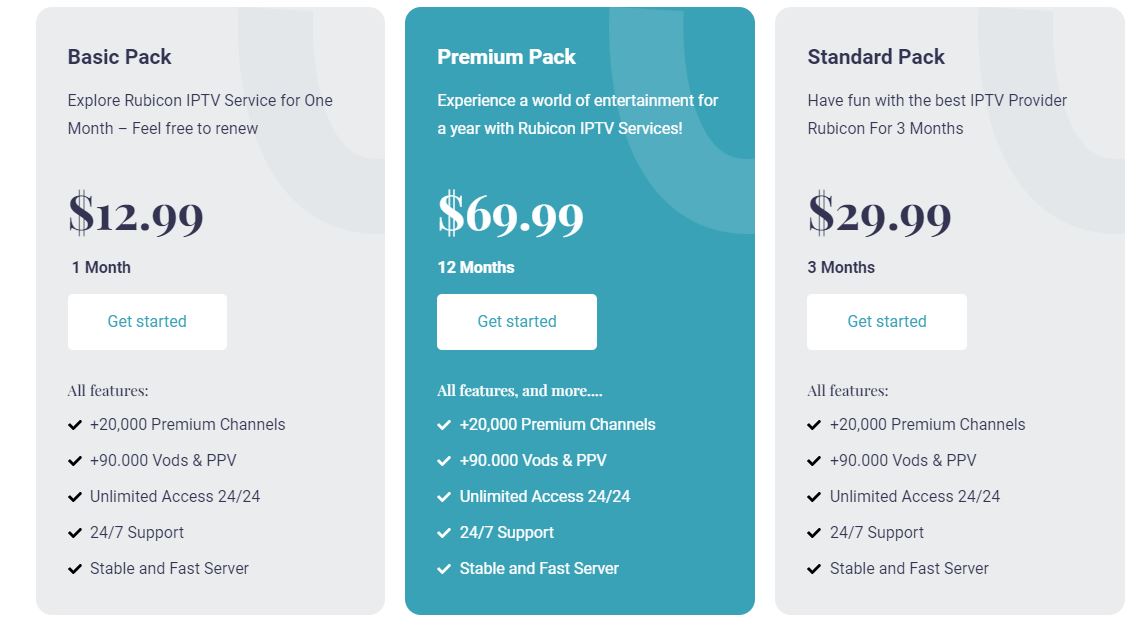 cost of Rubicon IPTV Reviews